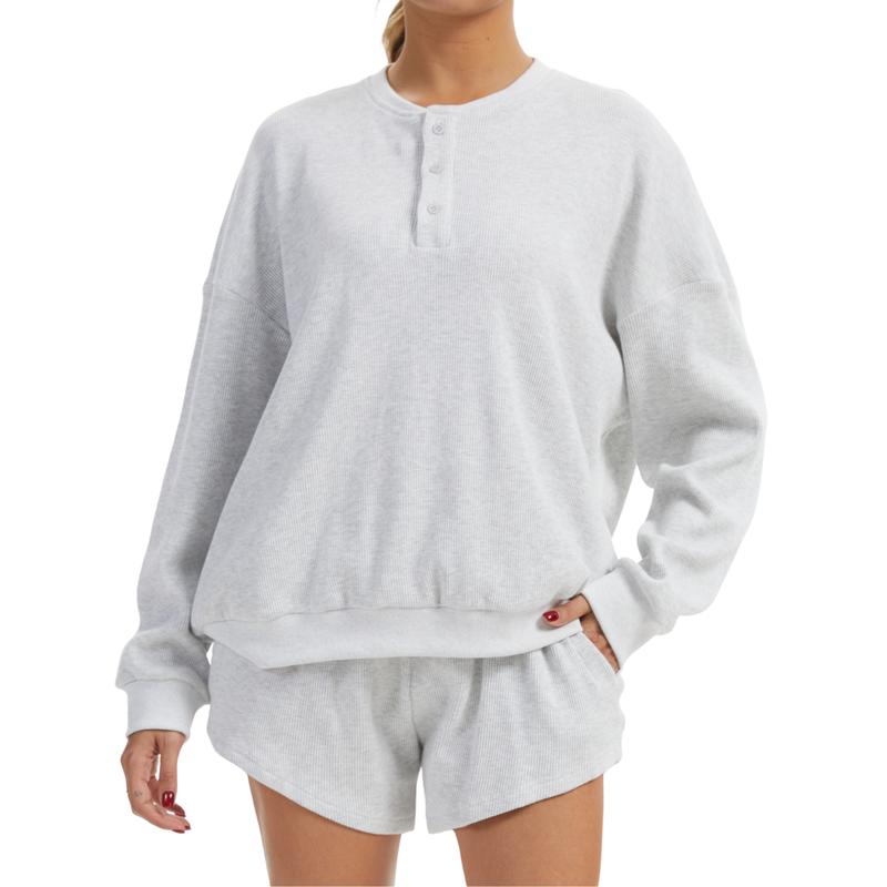 CozyEra™ Oversized Waffle Knit Lounge Set