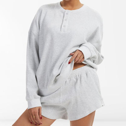 CozyEra™ Oversized Waffle Knit Lounge Set
